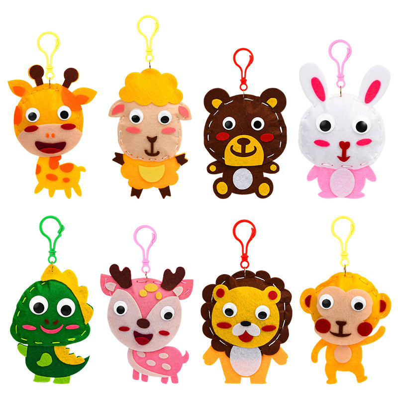 Art Craft 5 Year Old - Children DIY Sewing Toys Cartoon Animal