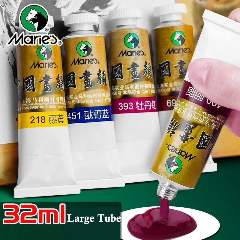 Chinese Art Craft - Marie's Chinese Paint 32ml/Tubes Watercolor Paint