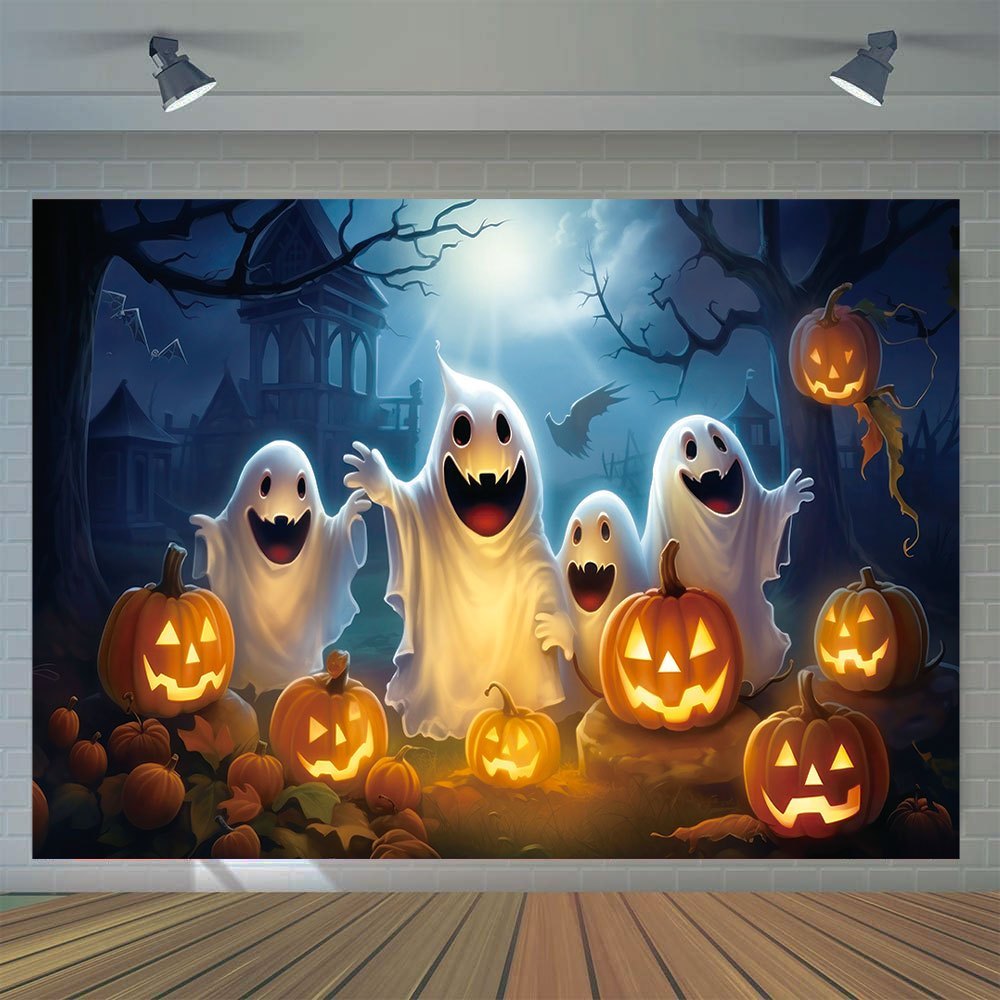 Art Craft Movement - Art Deco style Halloween background -