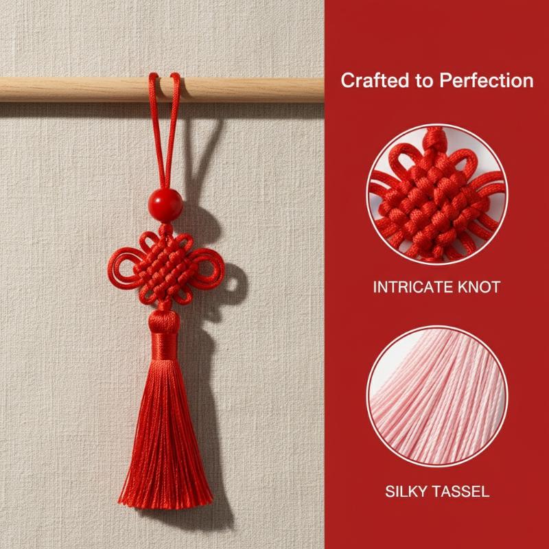 Chinese Art Craft - Chinese Knot Silk Tassel Pendants Mini