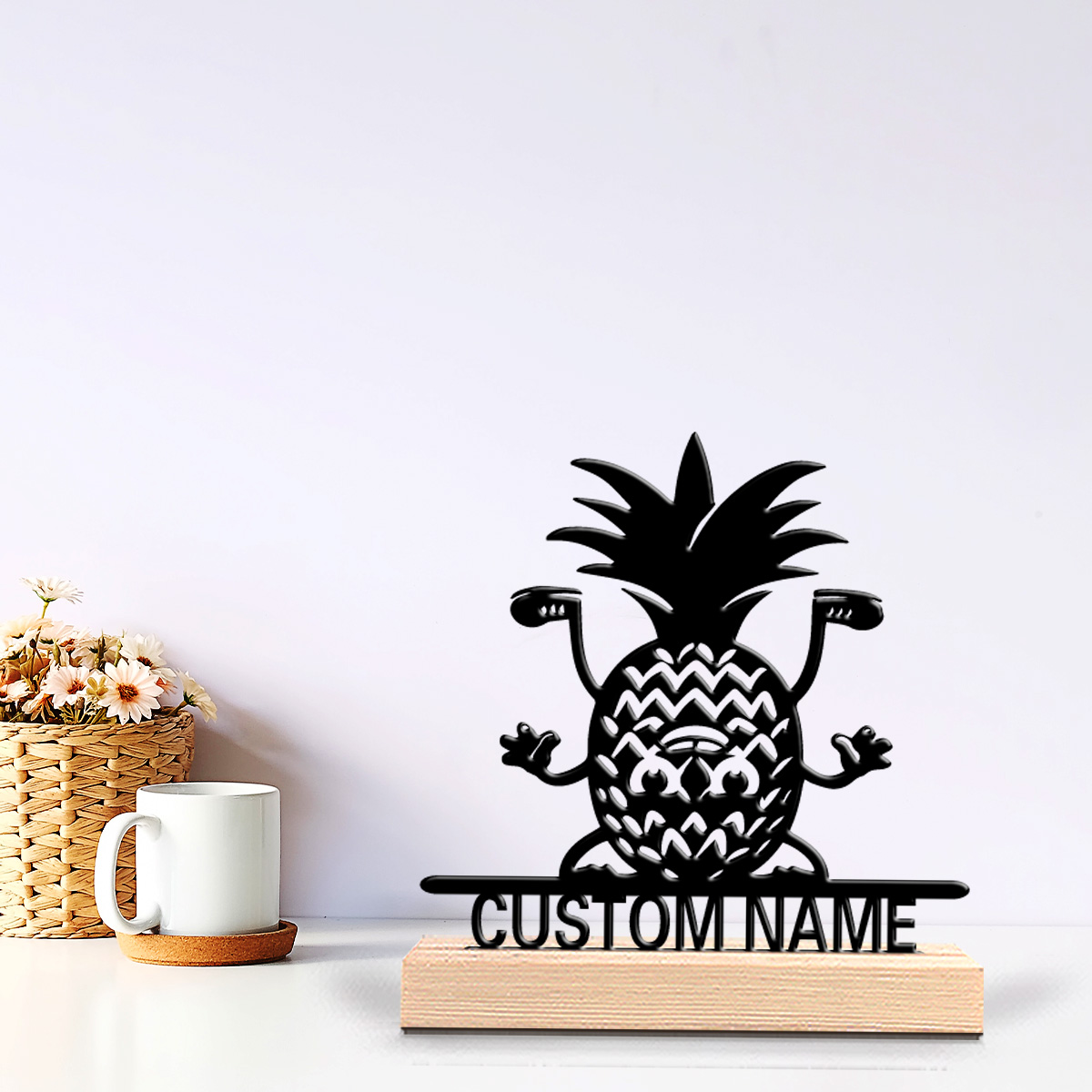 Art Y Craft - 1pc Fashion Pineapple Custom Name Tin