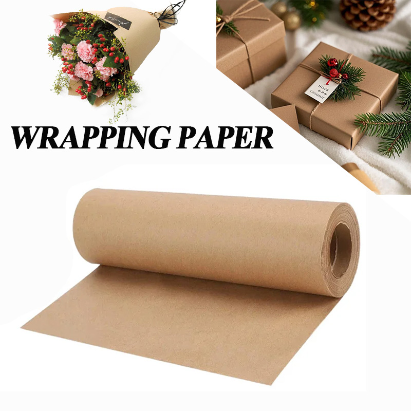 Art Craft Movement - YITAPE 30cm*5M Brown Kraft Paper Roll