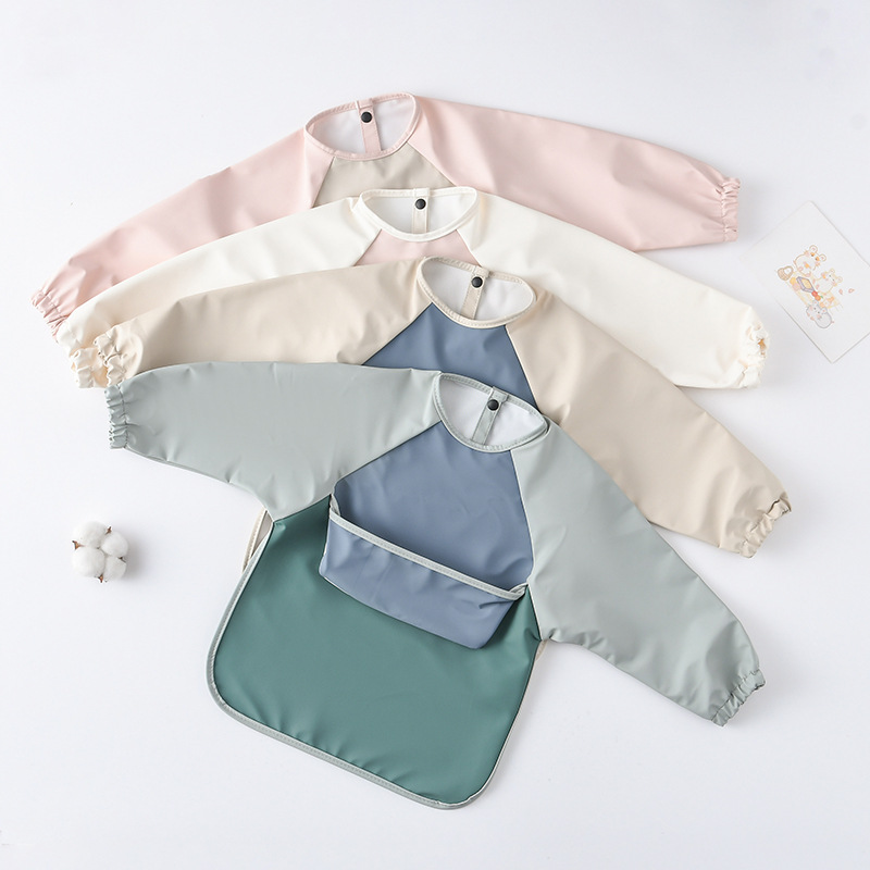 Kids Baby Long Sleeved PU Bibs - Art Craft Kindergarten review and price