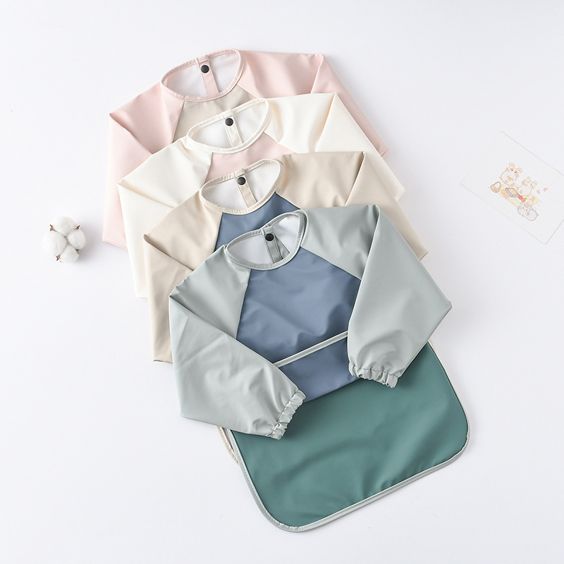 Kids Baby Long Sleeved PU Bibs - Art Craft Kindergarten review and price