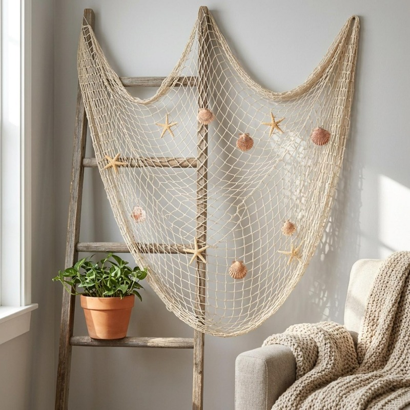 5/1x Decorative Fishing Net Bi - Art Craft Movement review and price