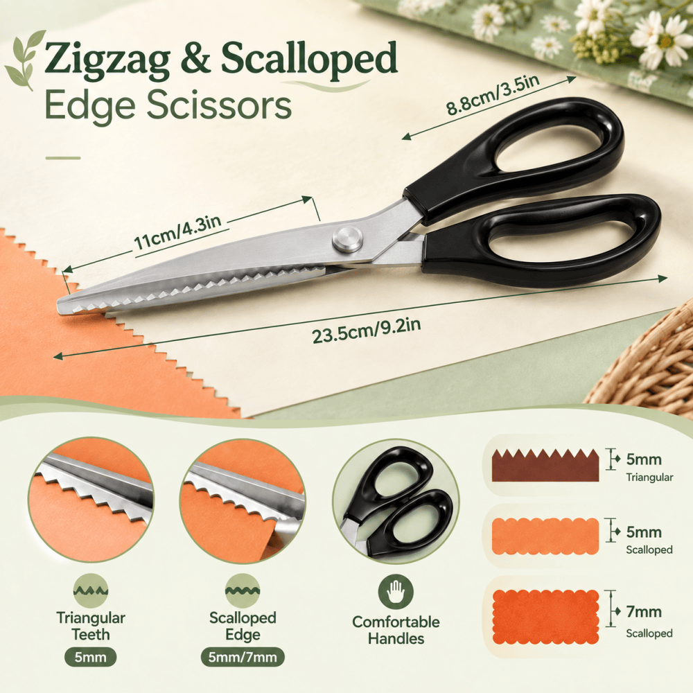 Decorative Edge Pinking Shears - Art And Craft Zig Zag Scissors review and price