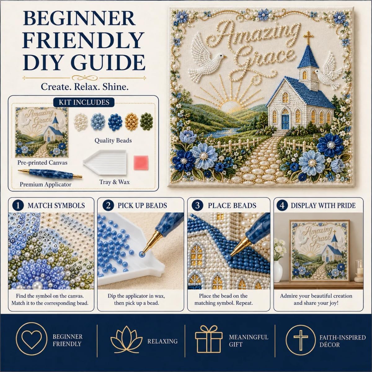 Sacred Hymn Pearl Art Kit Coll - Art Y Craft review and price