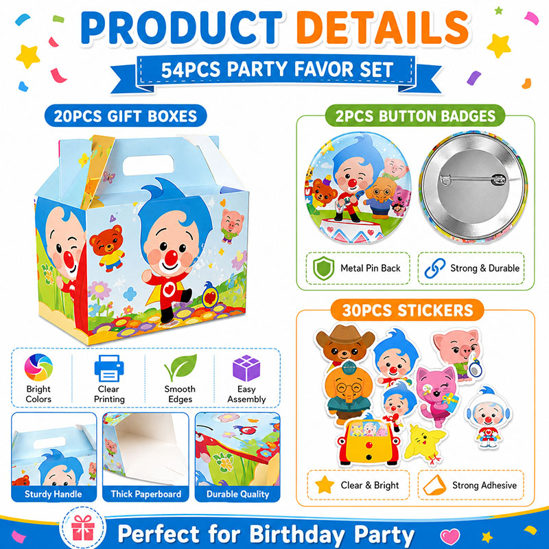 Clown Cartoon Pattern Paper Bo - Art Craft Movement review and price