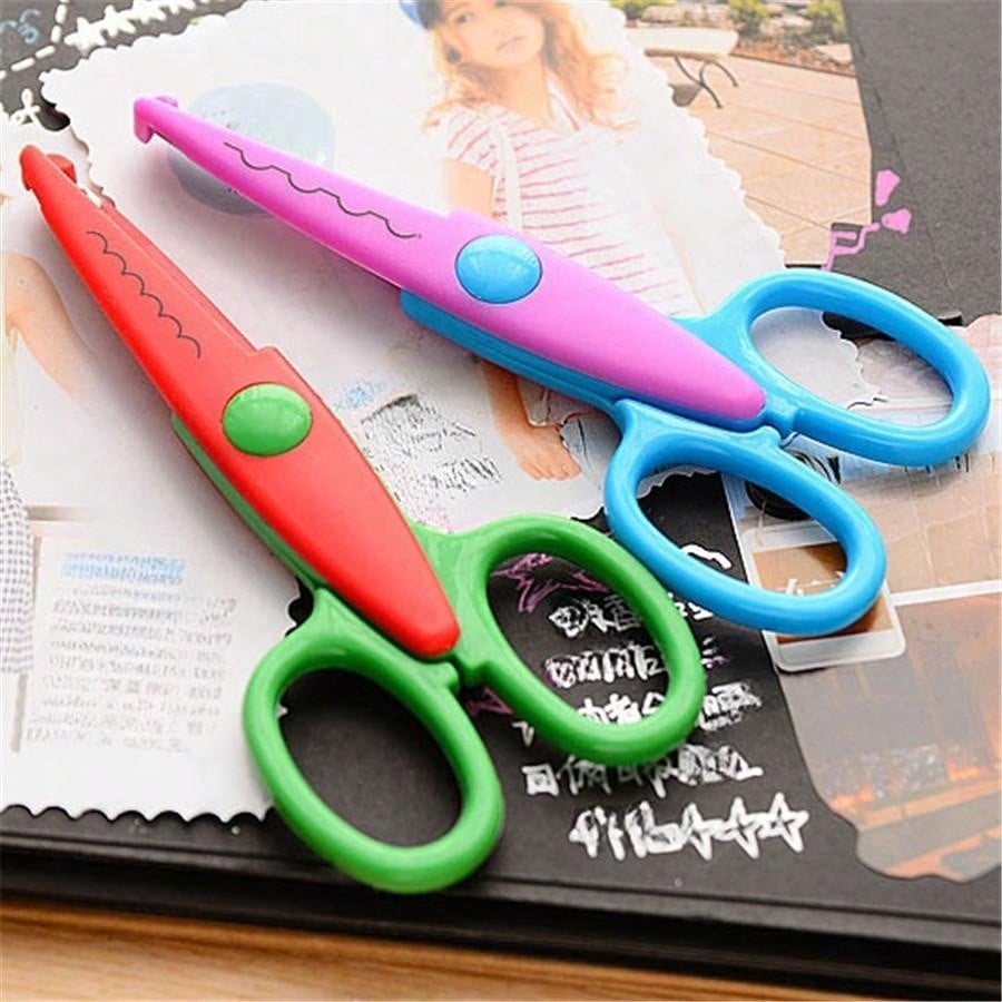 6 safe round tip hand scissors - Art And Craft Zig Zag Scissors review and price