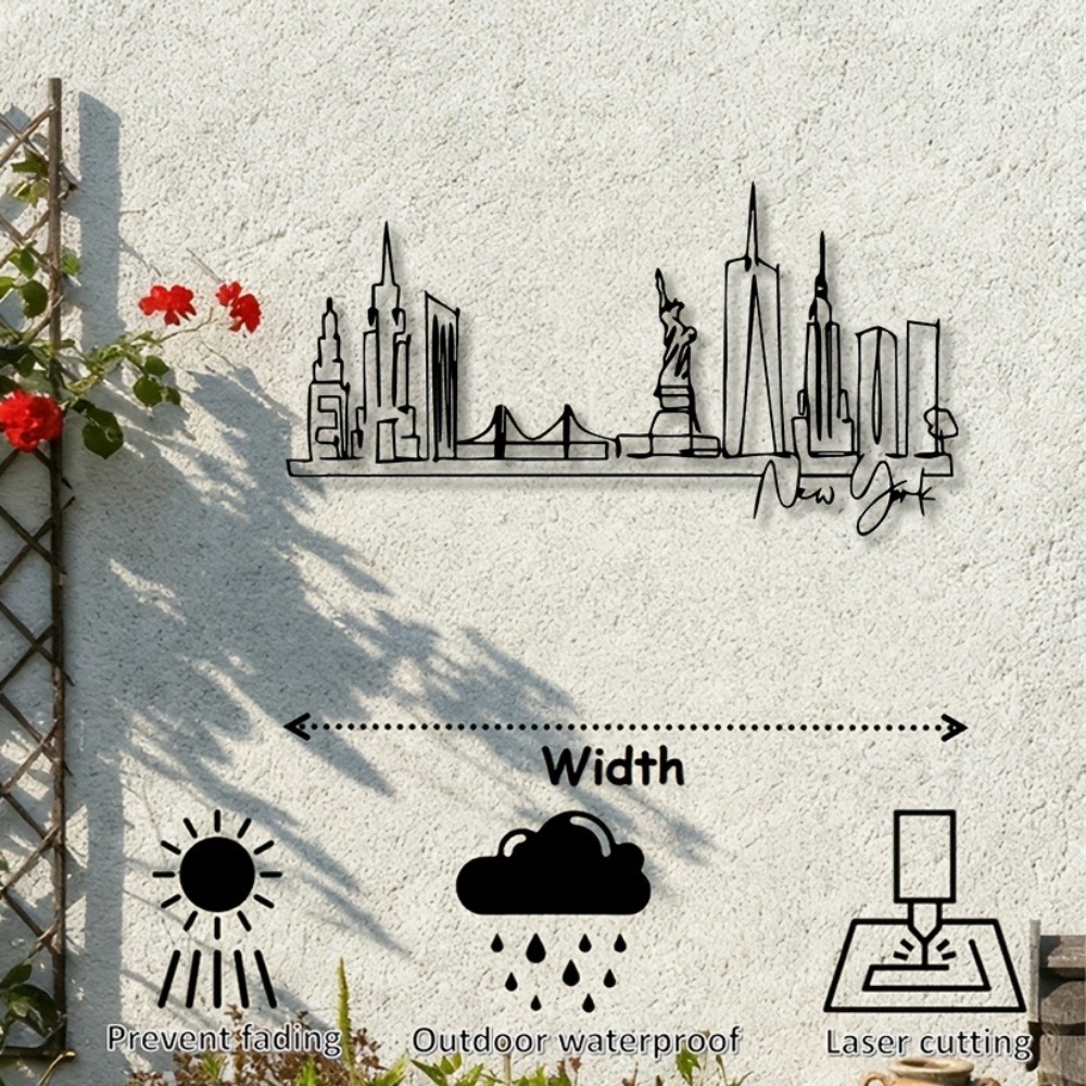 CIFBUY Metal Wall Art NYC Skyl - Art Craft Nyc review and price