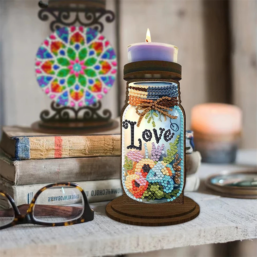 Love candle holder Halloween h - Art Craft Love review and price