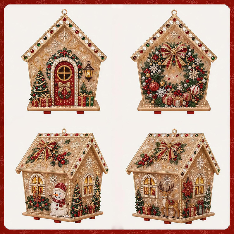 3D Diamond Wooden House Pearl  - Art Y Craft review and price