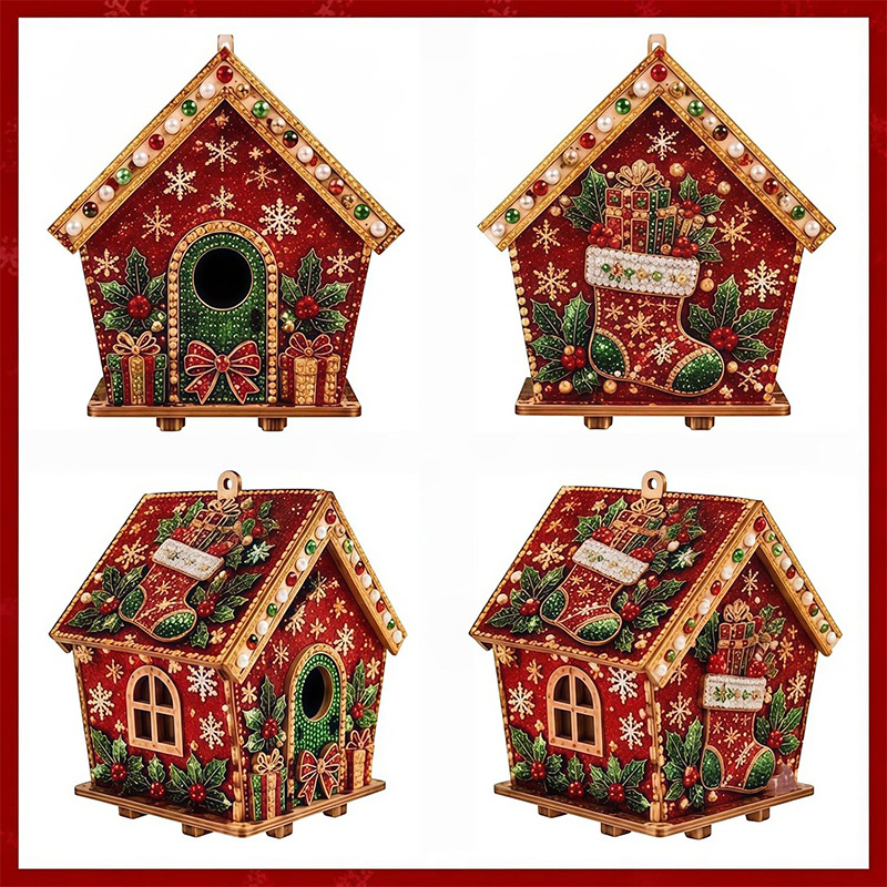 3D Diamond Wooden House Pearl  - Art Y Craft review and price