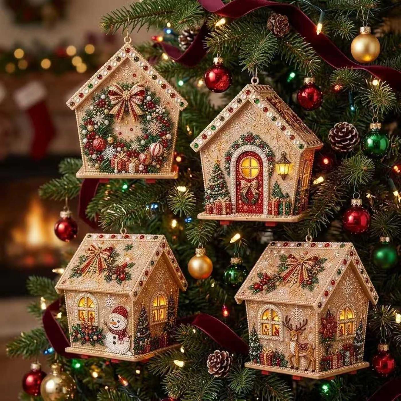 3D Diamond Wooden House Pearl  - Art Y Craft review and price