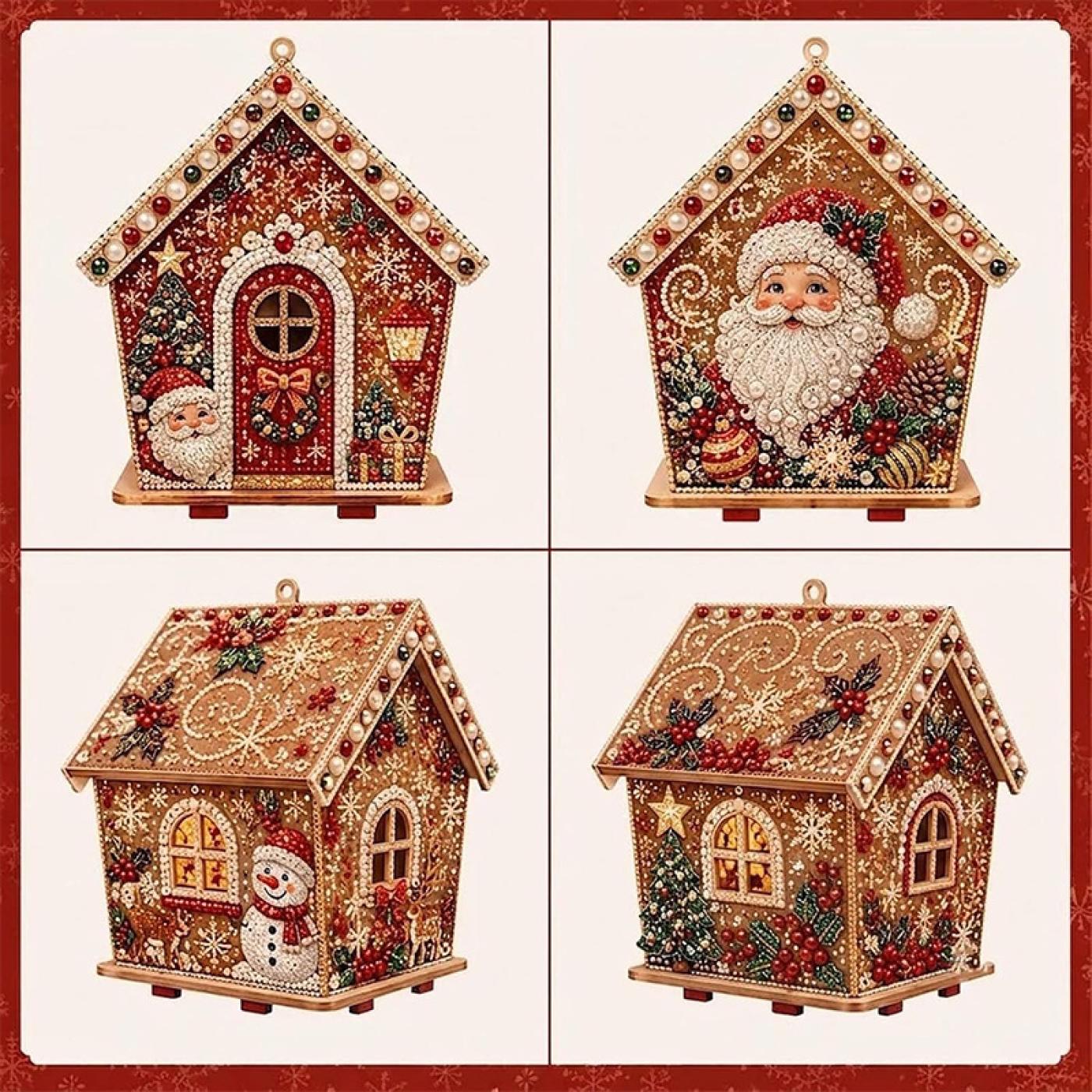 3D Diamond Wooden House Pearl  - Art Y Craft review and price