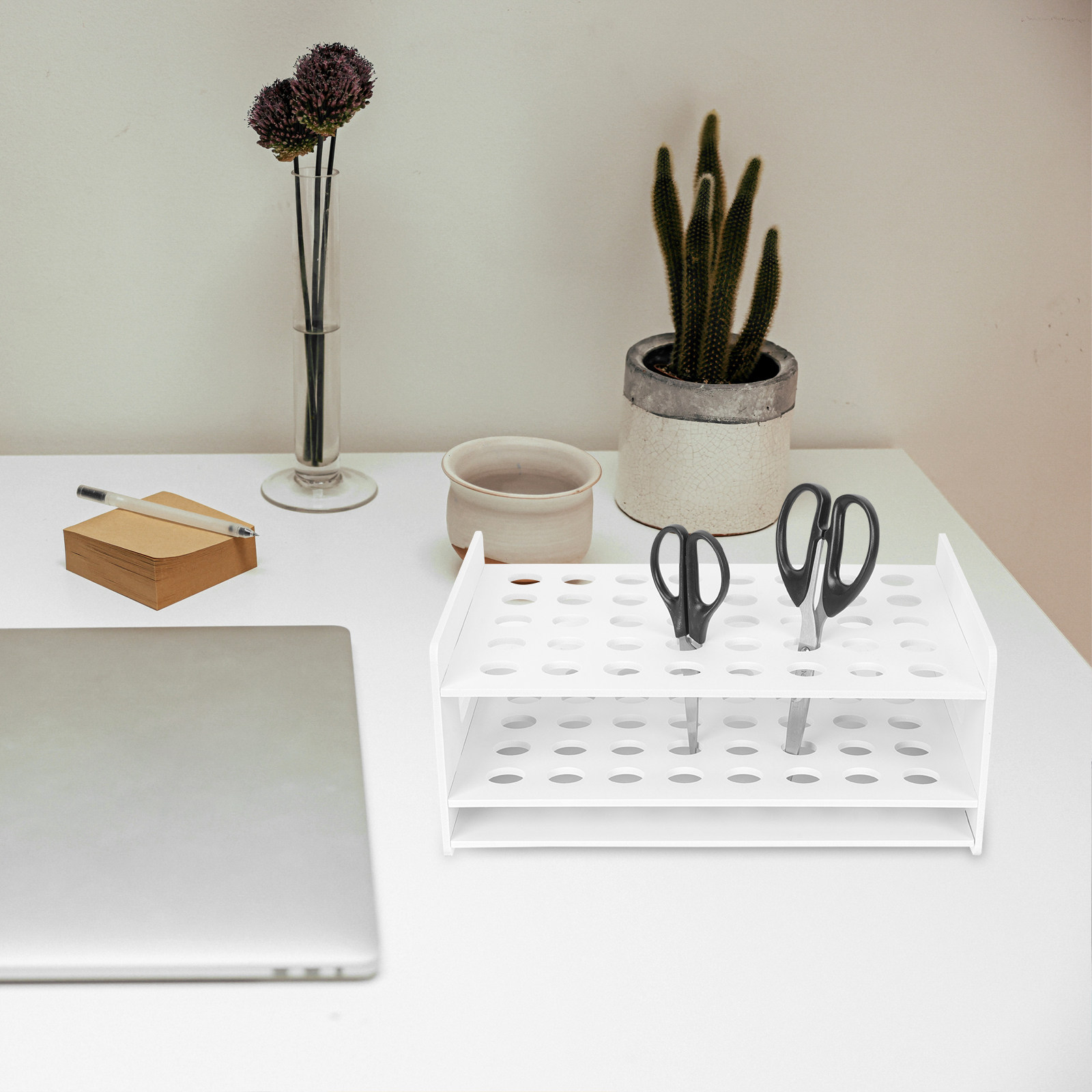 Desktop Wooden Scissors Rack 4 - Art Craft Kindergarten review and price